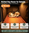Large Heated Outdoor Dog House With Heating Pad