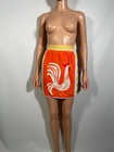 Vintage Vera Neumann Chicken Rooster Terry Cloth Half Apron