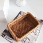 Antique Handwoven Rattan Wicker Basket Household Storage Box Home Decor New