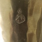 Vintage Hand Made 12 1 2 Inch Brass Dallah Islamic Middle Eastern Signed Marked