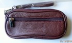 Genuine Leather Double Eyeglass Case  Cell Phone Or Pipe Holder Case 7 Colors