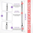Professional Stainless Steel Cuticle Pusher Spoon Nail Cleaner Manicure Tool