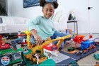 Hot Wheels City Toy Track Set  Downtown Express Car Wash Playset With 1 64 Sc