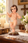 10 Inch Nino Dios Jesus Resin Statue With Movable Hands  Catholic Infant Jesus