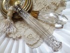 Victorian Antique Glass Tear-catcher Perfume Bottle Lot 2 Lachrymatory Scent