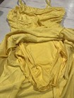 Wolff Fording   Co Dress Women s M Dance Costume Lined Yellow    sparkle Vintage