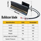43 31  30   Hydraulic Angle Dozer Blade Mini Skid Steer Attachment Free Ship Usa