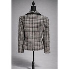 Studio I Women   s Tweed Blazer Jacket Size 12 Black Pink Button Front