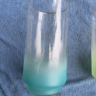 Blendo Vintage 1950s Pastel Frosted Glass Tumblers With Gold Trim 5  Set Of 2