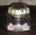 Vintage  1950 s Wells Uk  Highway Patrol Tin Friction Car  13  Brodrick Crawford