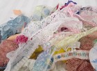 Approx  3 Pounds Mixed Lace  Trims   Borders Multiple Colors  Styles   Materials