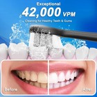 Sonic Electric Toothbrush For Adults And Kids  Comes With 10 Brush Heads   Trave
