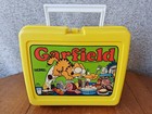 Vintage 1978 Complete Garfield Lunch Box And Thermos Bottle  yellow Euc