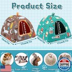 Petknows 2 Pack Guinea Pig Bed  Guinea Pig Hideout Washable Small Animal Hous