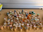 Over 100 Vintage Wood Wooden Spools Sewing Thread Large   Small Decor