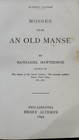 Antique   Mosses From An Old Manse By Hawthorne   1896