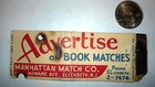 Rare Old Vintage  advertise On Book Matches  Matchbook made In Usa