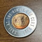 1949 Lincoln Wheat Cent Bu Uncirculated Rexall Lucky Penny Encased Store Token