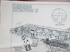Vtg Cessna Citation X Blueprint Map David Hatchard 1994