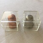 Set 2 Collector Thimbles 1 Copper Jwm Monogram Cases