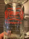 Set Of 4 Vintage Miller High Life Beer Heavy Glass Mug  the Champagne Of Beers 