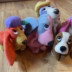 Lot Of 6 Vintage Hush Puppies Basset Hound Bean Bag Plush Applause 90s