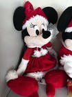 Disney Parks Holiday Cheer Christmas Santa Mickey   Minnie Mouse 17    Plush   New