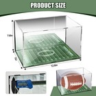 Acrylic Football Display Case With Mirror And Bracket Base 12 6 X 7 8 X 7 Inc   