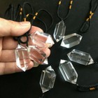 Natural Clear Crystal Quartz Point Healing Pendant Reiki Chakra Necklace Hott-it