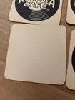 Lot Of 4x Vintage Beer Mat Drink Coasters   Rock-ola Cafe Music