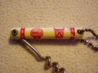 Vintage Baker s Service Ford   Shell Advertising Corkscrew Keychain Cushing Wi 