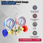Ac Manifold Gauge Set  3 Way Car Hvac R134a R404a Refrigerant Charging Tool Kit 