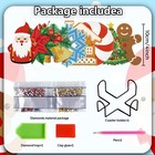 Denylo Pro 8 Pcs Diamond Art Coasters Kit W  Holder - Diy Christmas Diamond Art