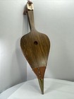 Colonial Fireplace Bellows Inc  Large Vintage Wood   Brass And Leather   Nos