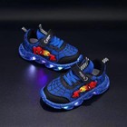Boys Led Spiderman Shoes Kids Children Gift Sneakers Flashing Light Up Trainers