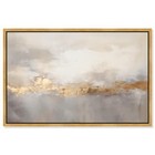 Fairy Dust I Canvas Luxury Abstract Art  24 X 16 17l  X 25w  Gold Frame Floating