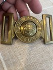 Obsolete Antique Royal Bahamas Police Belt Buckle Insignia Brass