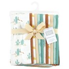 Unisex Baby Cotton Flannel Burp Cloths Bundle  Desert Cactus  Size
