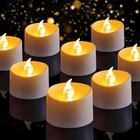 100 Pack Flameless Led Tea Light Candles - Battery Operated Warm White Glow
