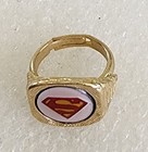     1976 Superman Logo   Dc Comics   Toy Ring Nestles Chocolate Premium   Free S h