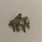 Beau Sterling Silver Piano Brooch Pin Vintage 