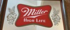 Vintage Miller High Life Beer Mirror Sign The Champagne Of Beers