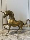 Htf Vintage Brass Unicorn Sculpture 12    Tall X 14  Long Figurine Statue