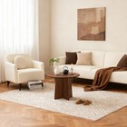 Wooden Coffee Side Table Round End Tables Living Room  Small Table For Couch