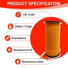 X Monster Throw Line 1 8  X 200    100  Polyethylene Rope For Arborists  Tree C   