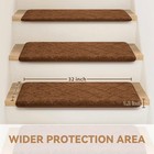 Bullnose Stair Treads Non Slip 9 5 X 32  2 Pcs Carpet Stair Treads For Wooden