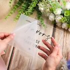 6 Pcs Acrylic Wedding Reception Signs Clear Table Decoration With Holder Rustic 