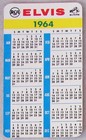 Free Shipping Elvis Presley 1964 Wallet Size Pocket Calendar Orig Rca Promo Mint