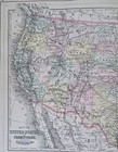 United States And Territories 1894 Smith Large Hand Colored Map