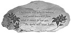 Our Hearts Still Ache Memorial Garden Stone  Metal Garden Stepping Stone For 